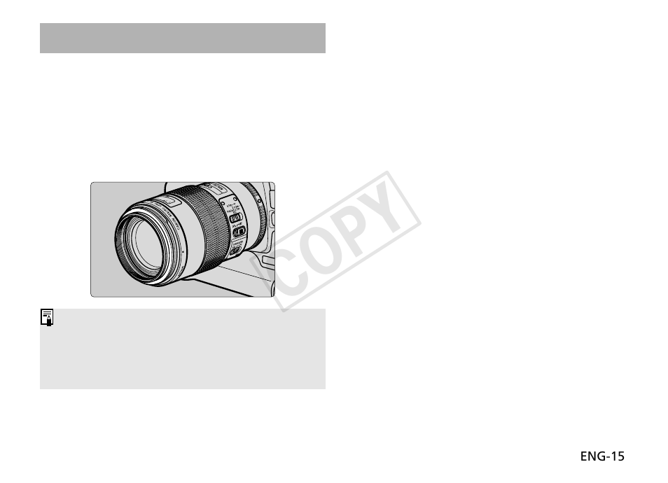 Cop y | Canon EF 100mm f2.8L Macro IS USM User Manual | Page 16 / 18
