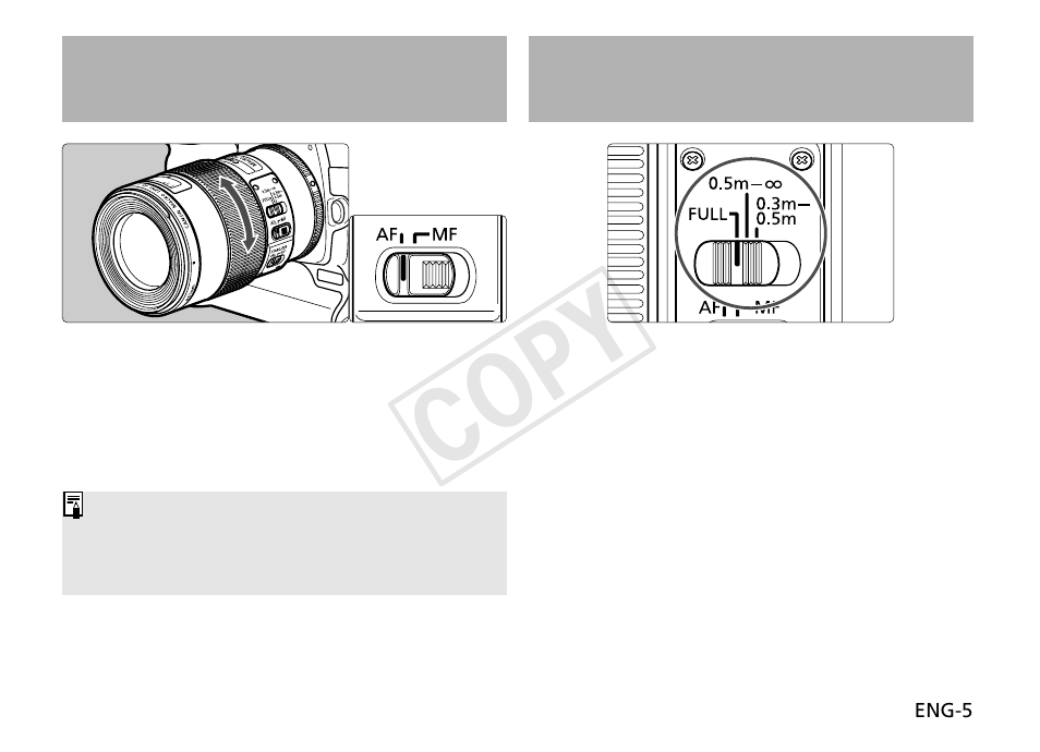 Cop y | Canon EF 100mm f2.8L Macro IS USM User Manual | Page 6 / 18