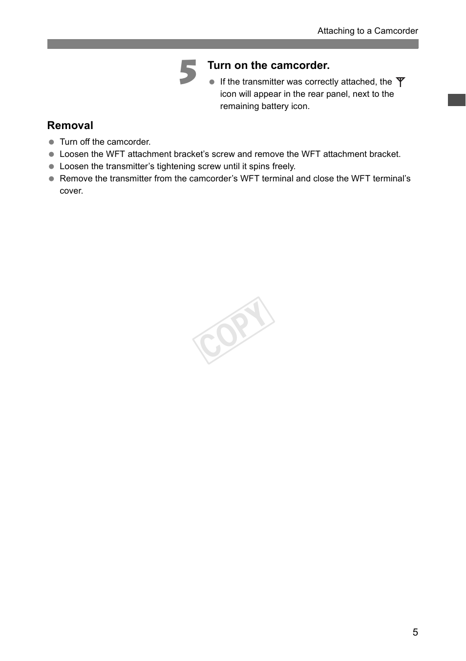 Cop y | Canon EOS C500 PL User Manual | Page 5 / 38