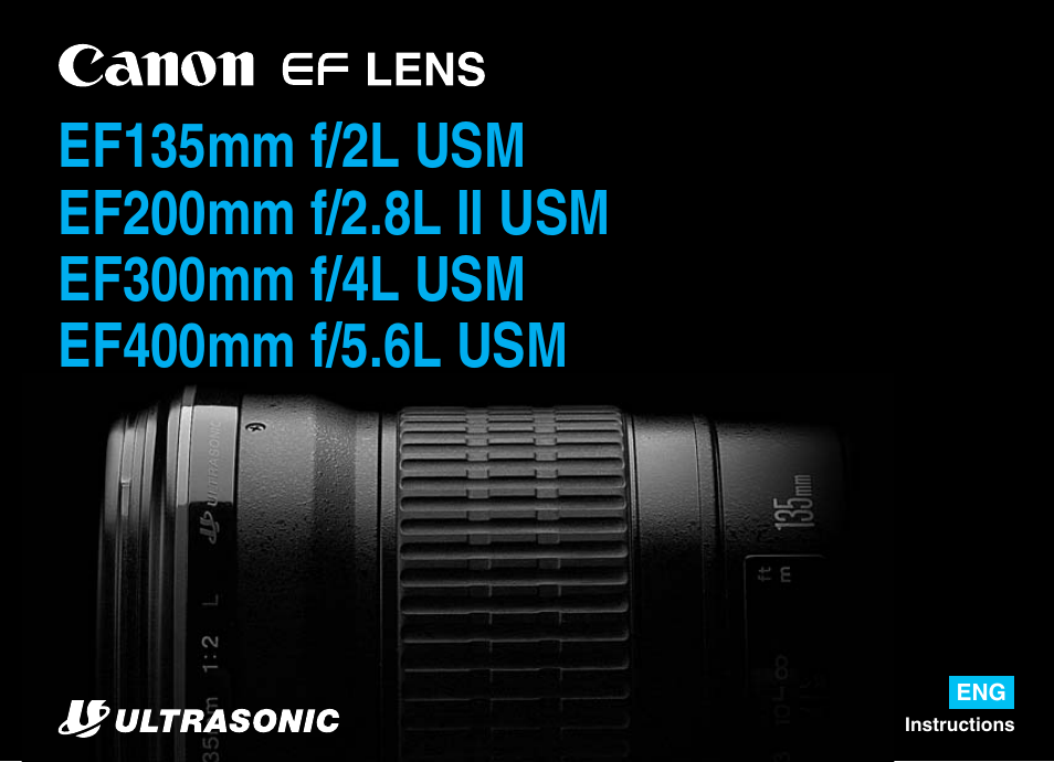 Canon EF 135mm f2L USM User Manual | 15 pages