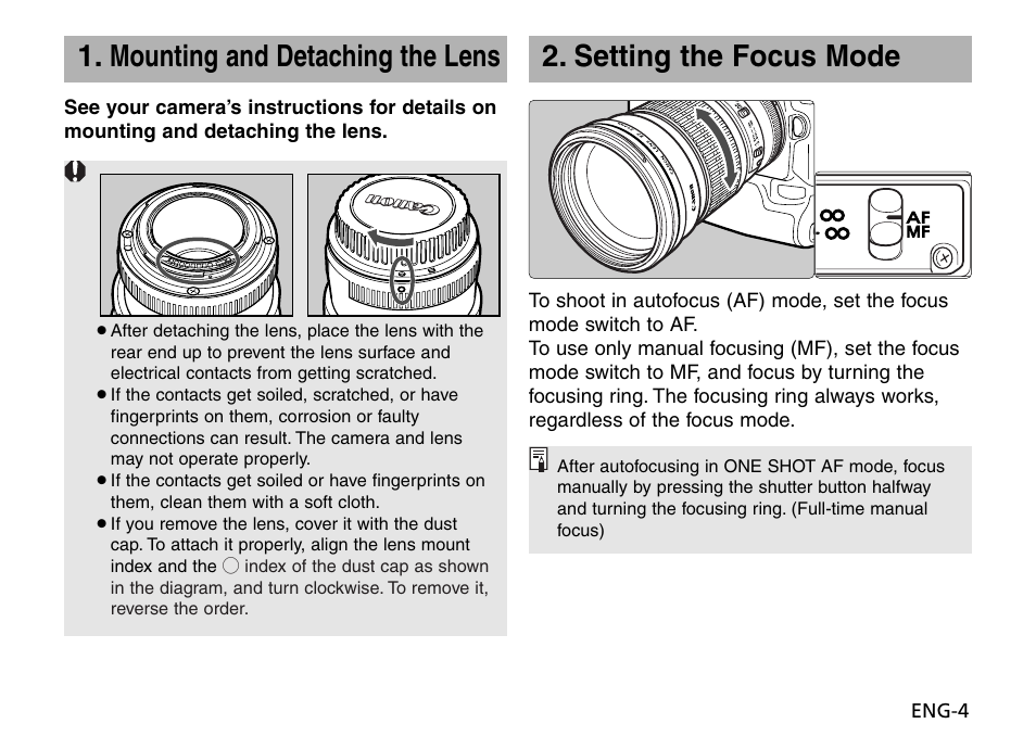 Canon EF 135mm f2L USM User Manual | Page 5 / 15