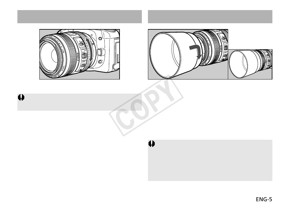 Cop y | Canon EF 70-300mm f4.5-5.6 DO IS USM User Manual | Page 6 / 15