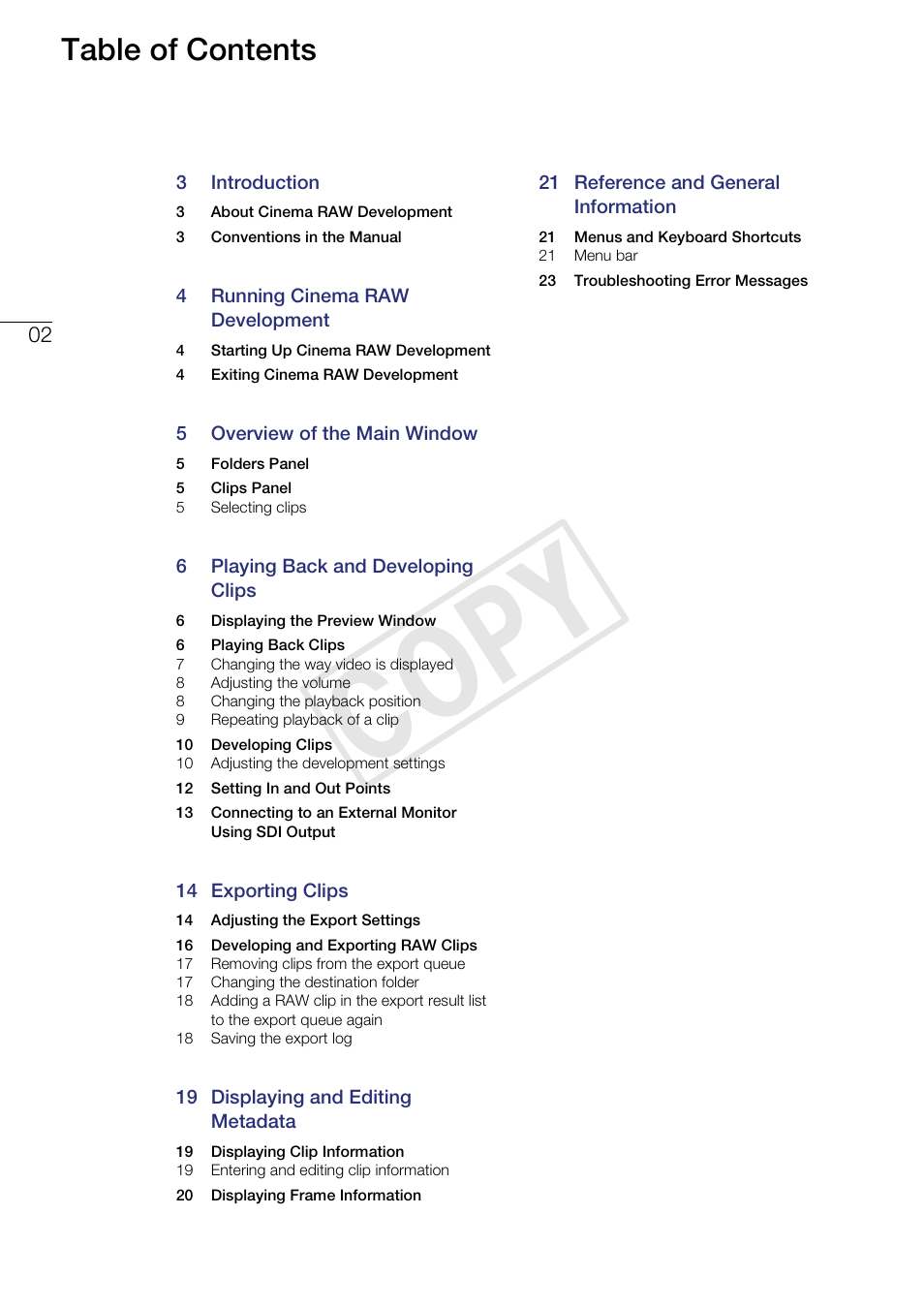 Canon EOS C500 PL User Manual | Page 2 / 24