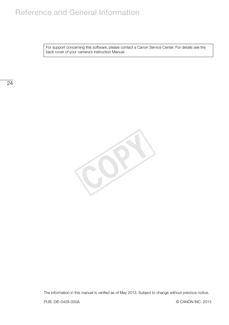 Cop y | Canon EOS C500 PL User Manual | Page 24 / 24