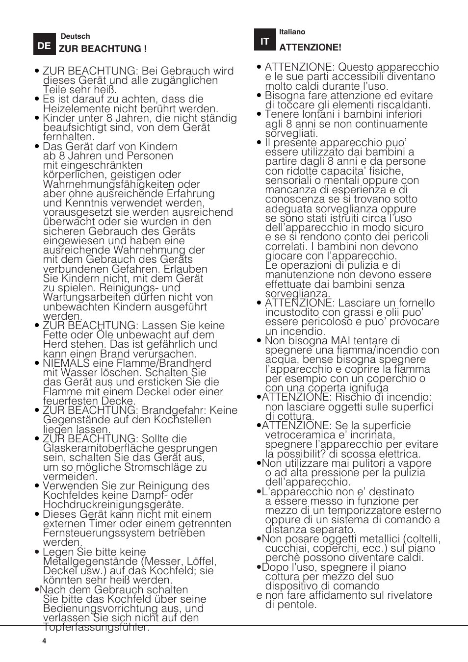 Hotpoint Ariston KIO 633 T Z User Manual | Page 4 / 84