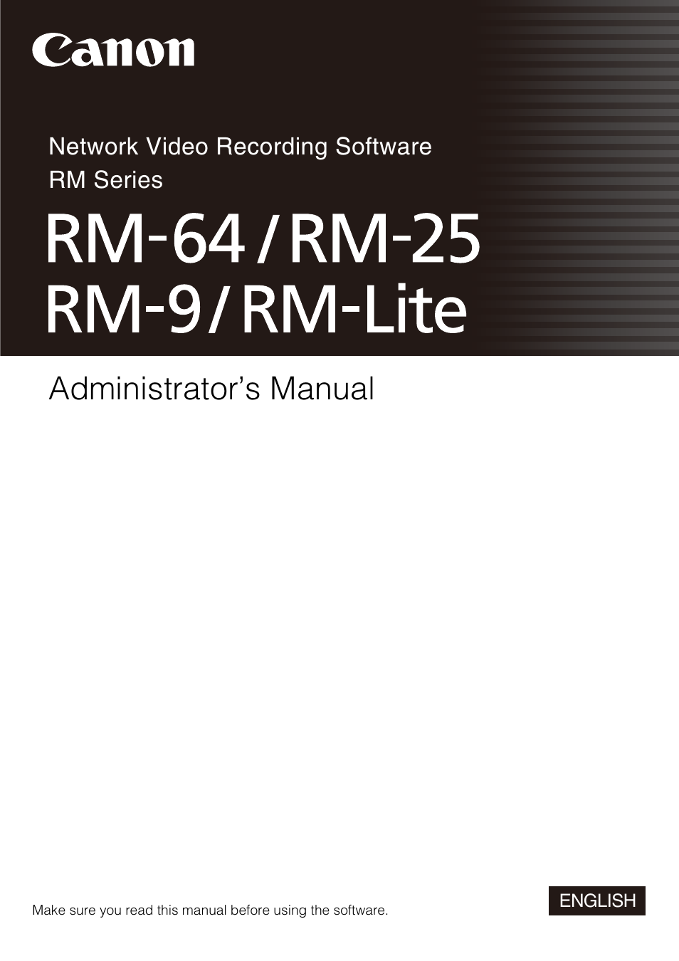 Canon RM-Software User Manual | 138 pages