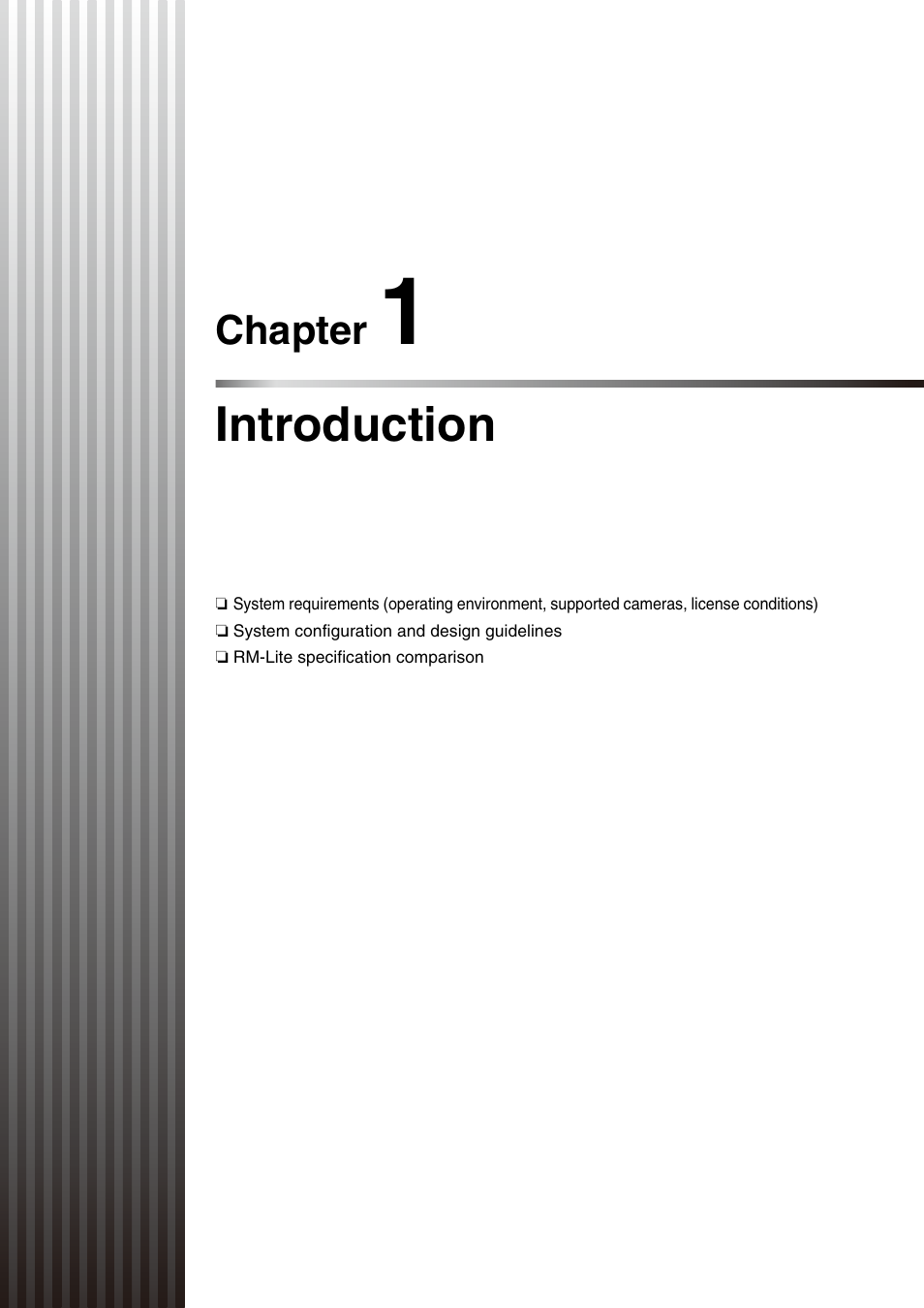Introduction, In chapter 1: introduction, Chapter 1 | Canon RM-Software User Manual | Page 13 / 138