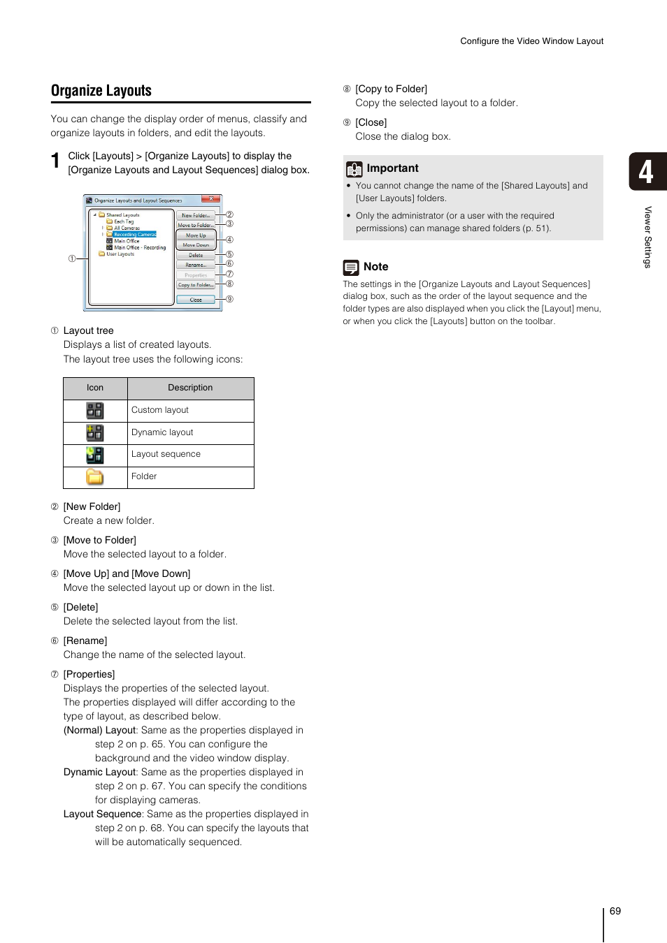 Organize layouts | Canon RM-Software User Manual | Page 69 / 138