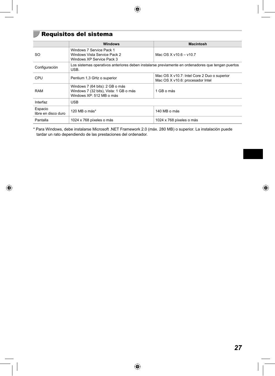 Requisitos del sistema | Canon SELPHY CP810 User Manual | Page 147 / 360