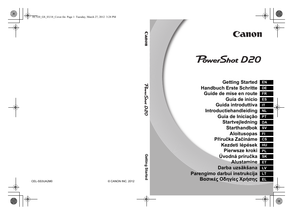 Canon PowerShot D20 User Manual | 148 pages