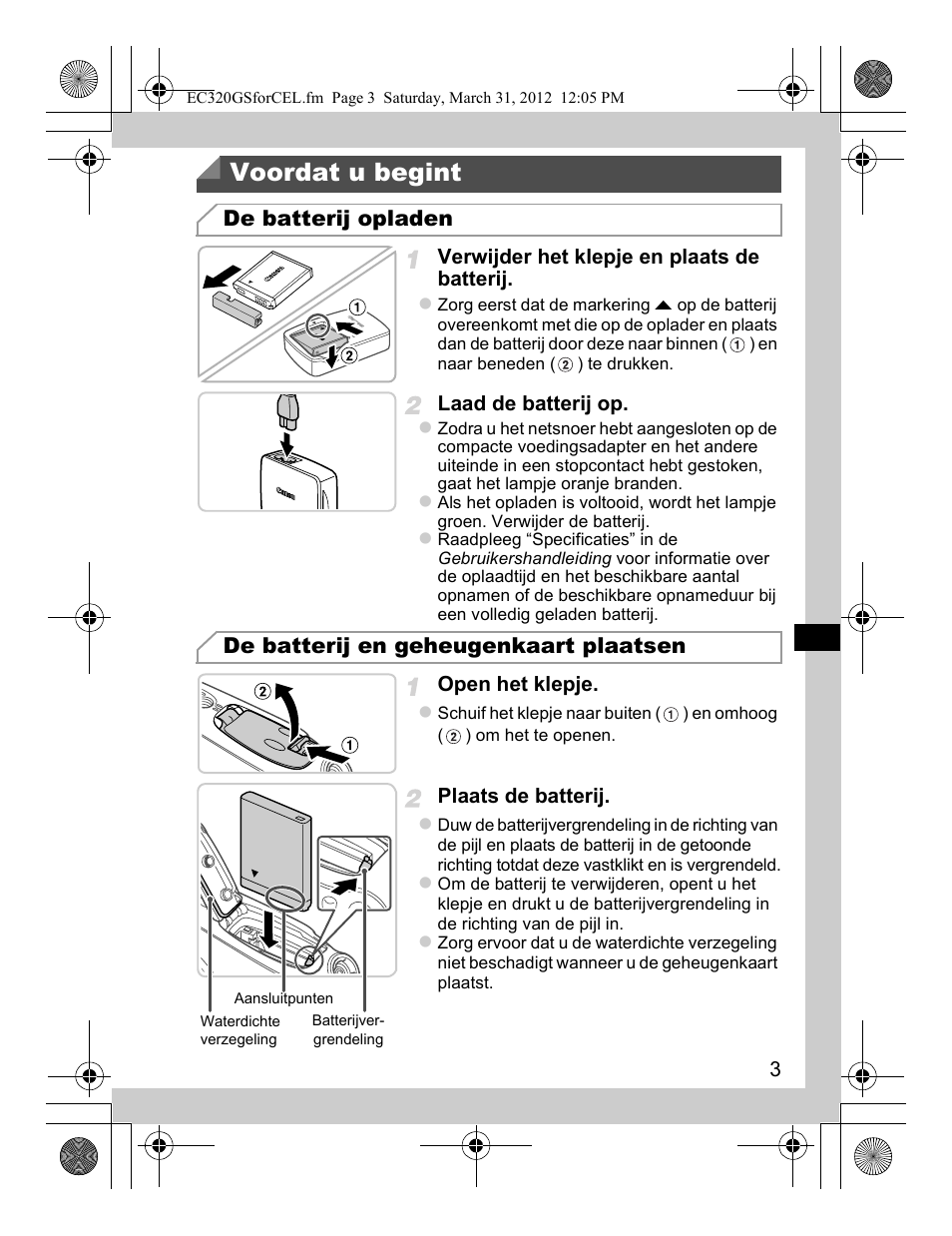 Voordat u begint | Canon PowerShot D20 User Manual | Page 43 / 148