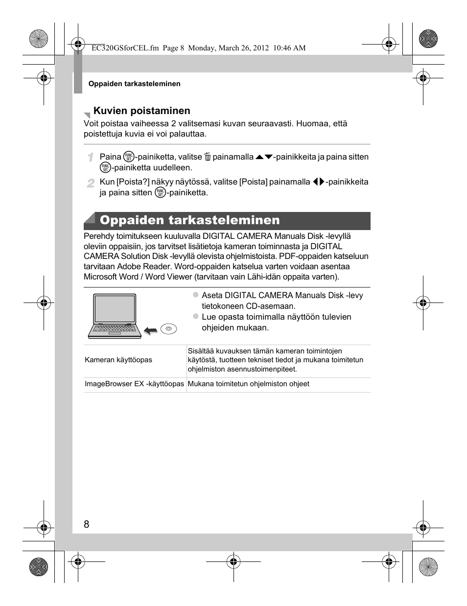 Oppaiden tarkasteleminen | Canon PowerShot D20 User Manual | Page 80 / 148