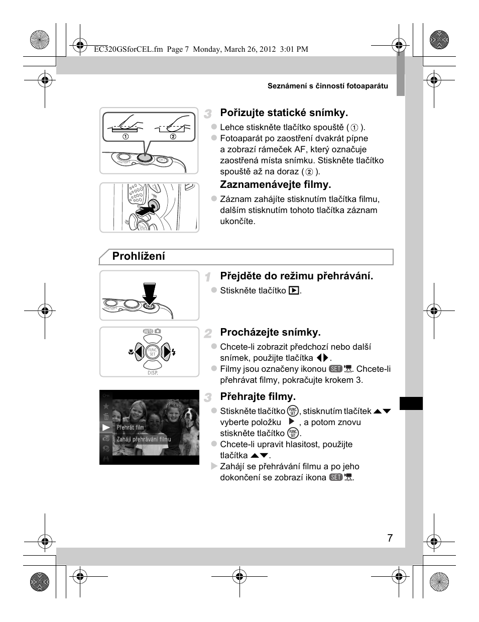 Prohlížení | Canon PowerShot D20 User Manual | Page 87 / 148