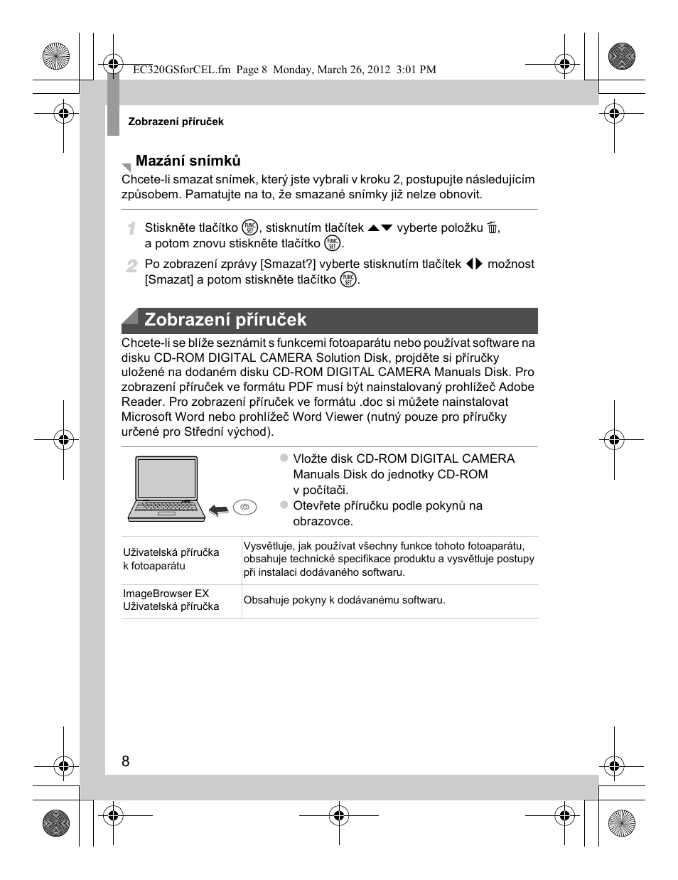 Zobrazení příruček | Canon PowerShot D20 User Manual | Page 88 / 148