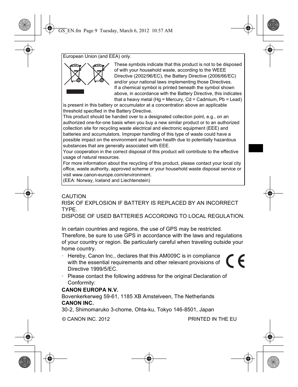 Canon PowerShot D20 User Manual | Page 9 / 148