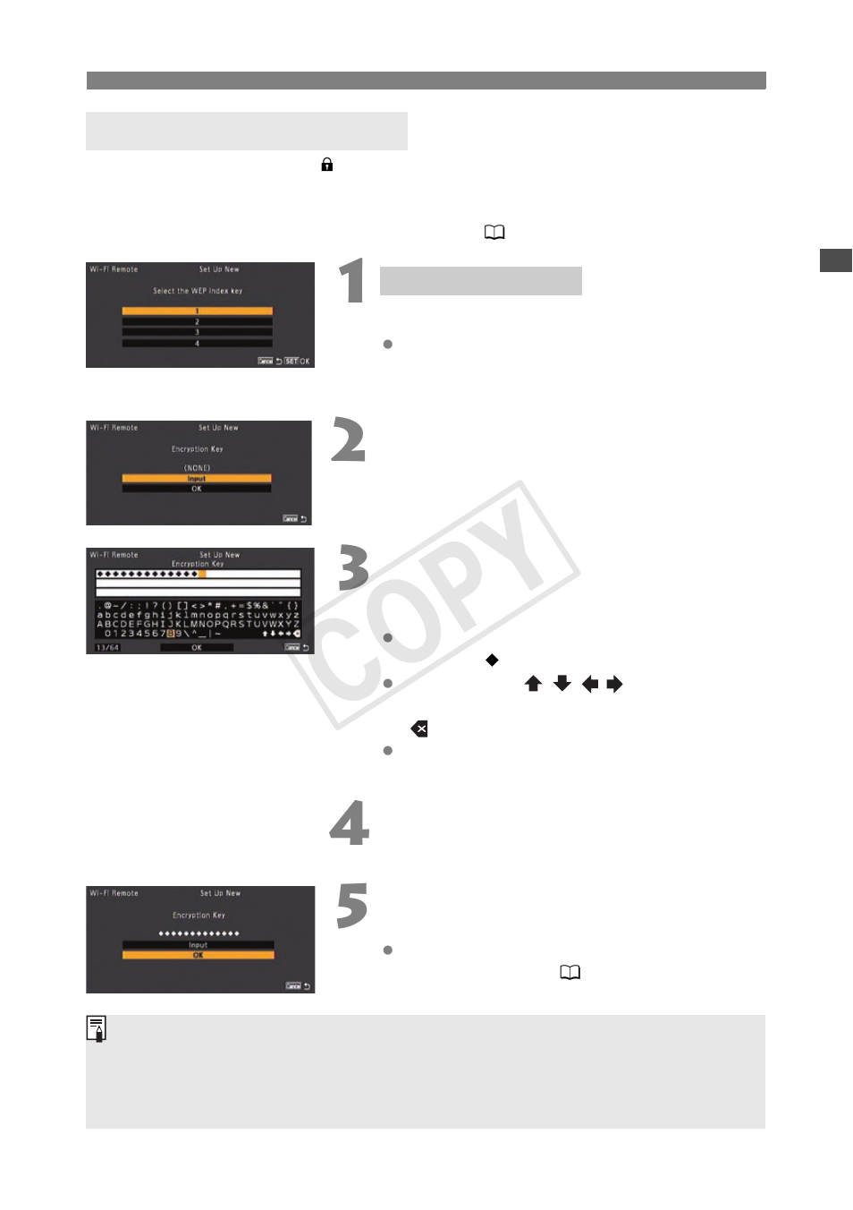 Encrypted access points, Cop y | Canon EOS C300 User Manual | Page 13 / 44