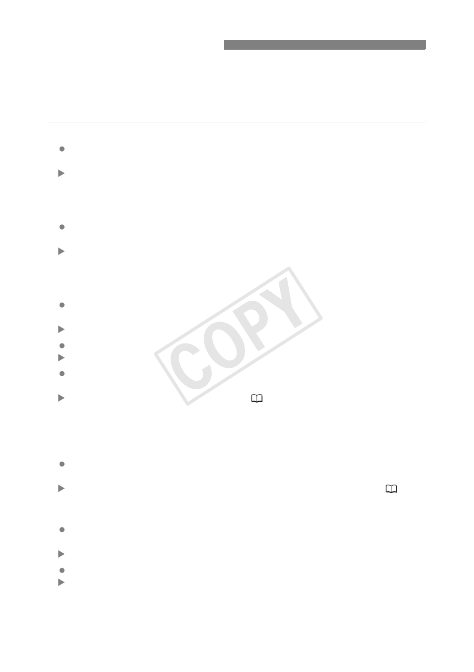 Error messages, Cop y | Canon EOS C300 User Manual | Page 40 / 44