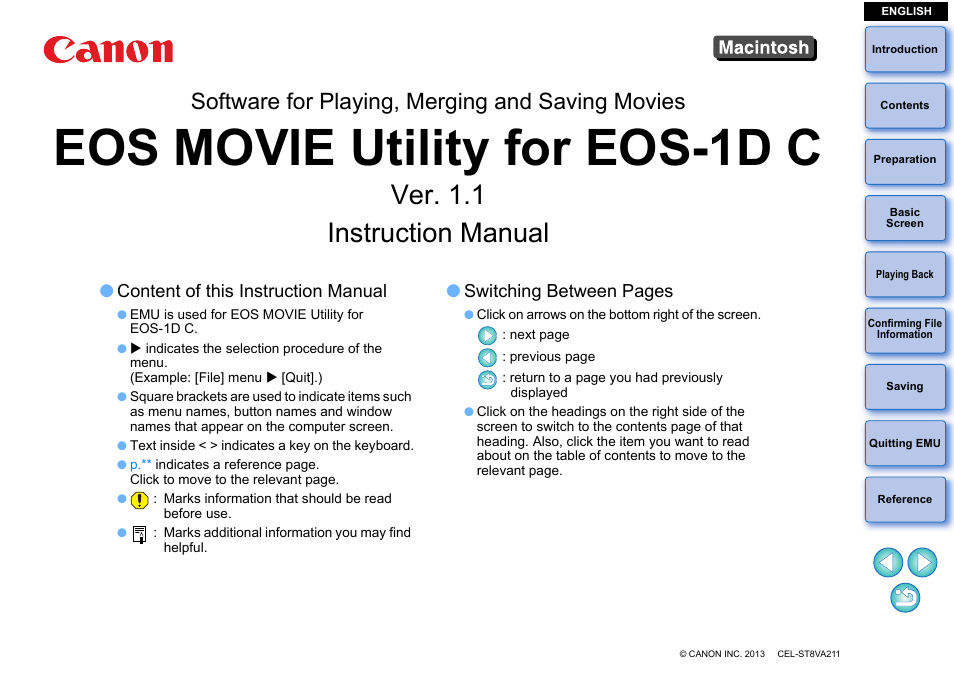 Canon EOS-1D C User Manual | 25 pages