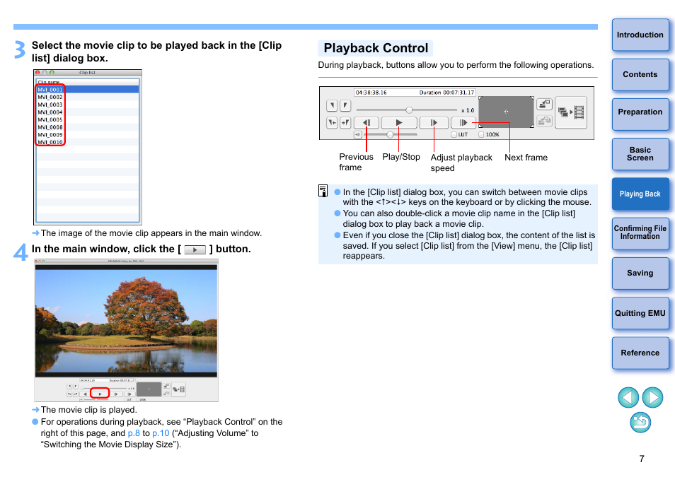 Playback control | Canon EOS-1D C User Manual | Page 7 / 25