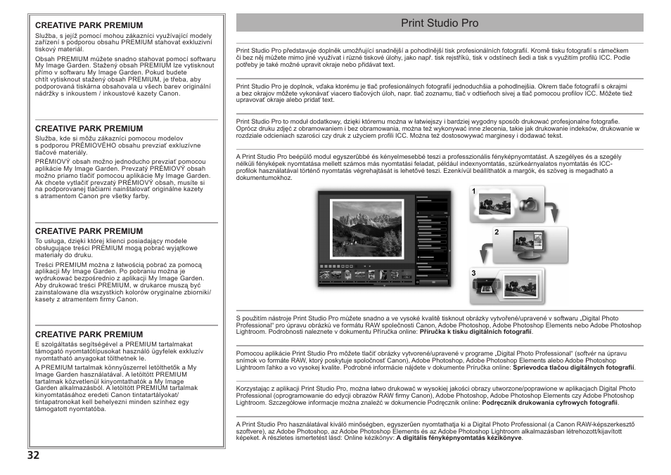 Print studio pro | Canon PIXMA PRO-1 User Manual | Page 137 / 274