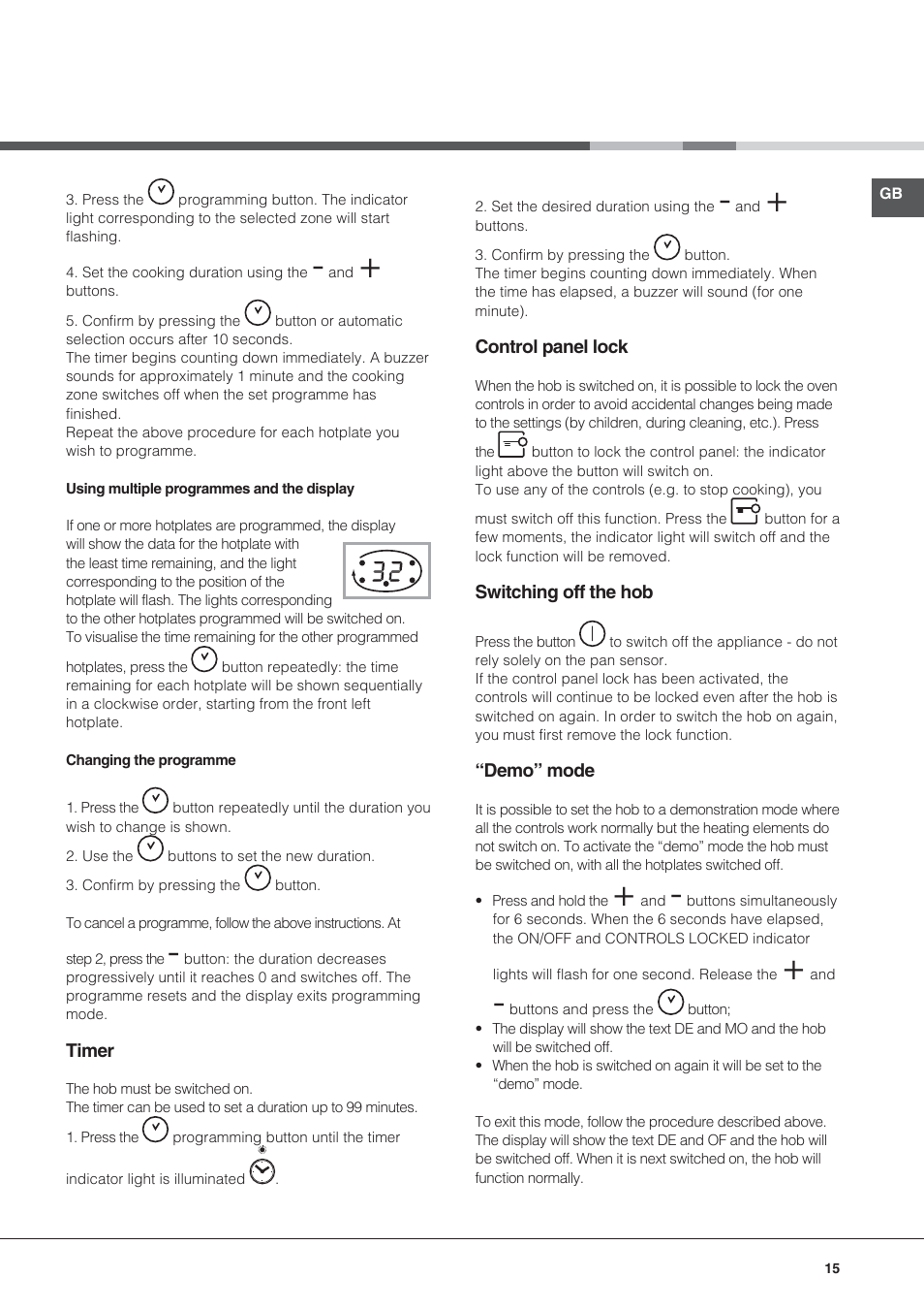 Hotpoint Ariston KIC 644 X User Manual | Page 15 / 84