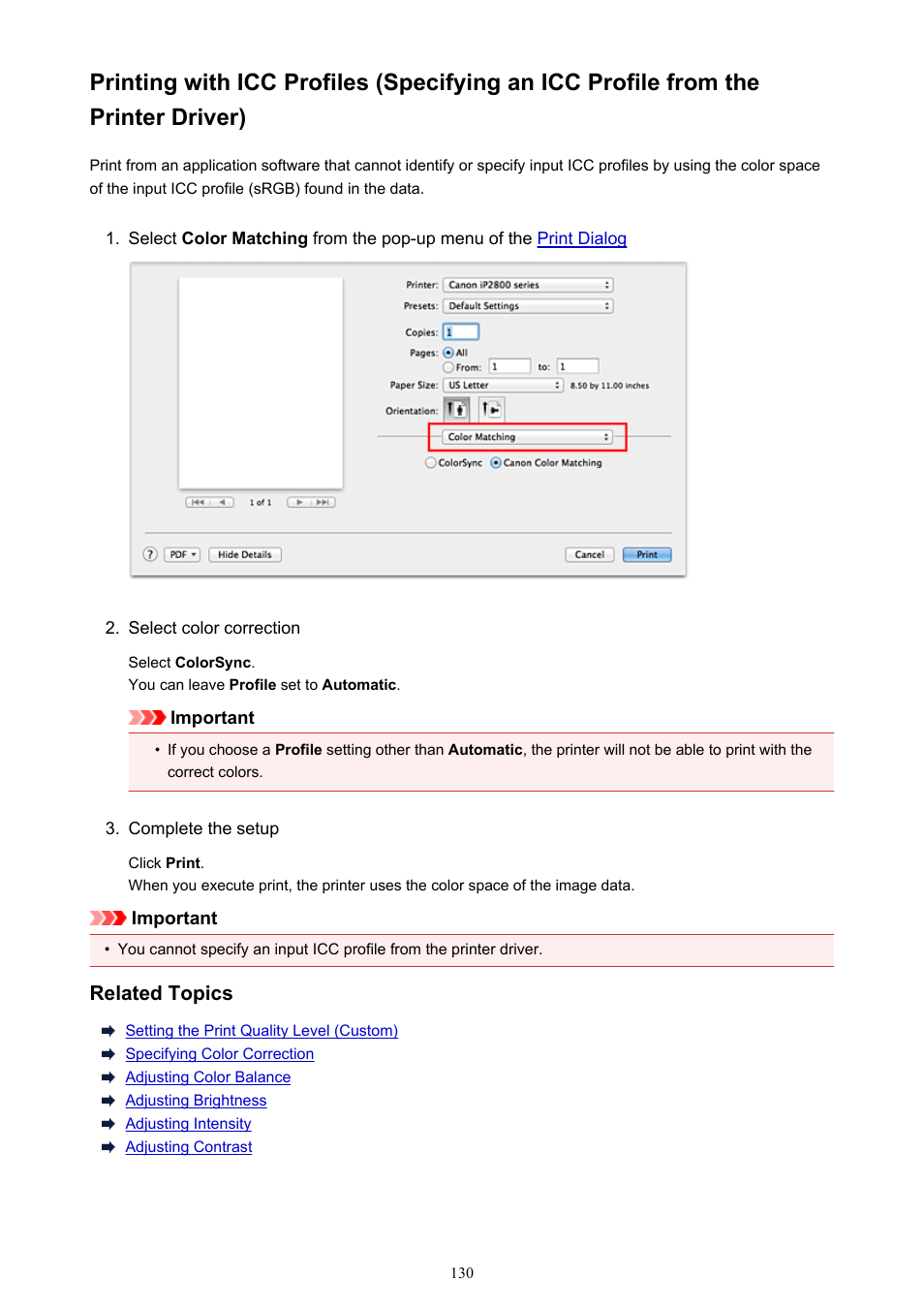 Canon PIXMA iP2850 User Manual | Page 130 / 246