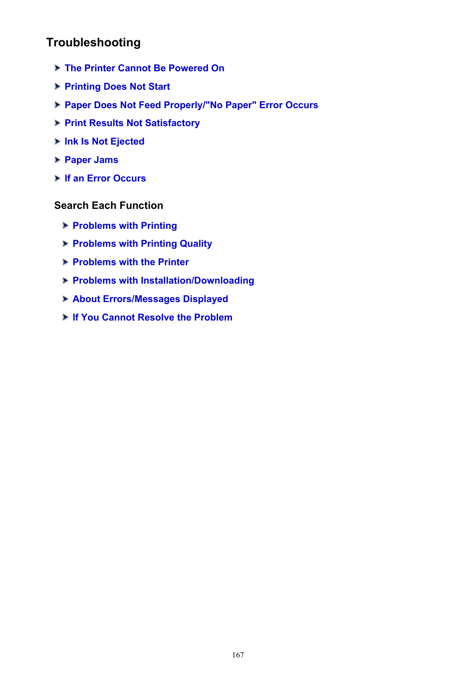 Troubleshooting | Canon PIXMA iP2850 User Manual | Page 167 / 246