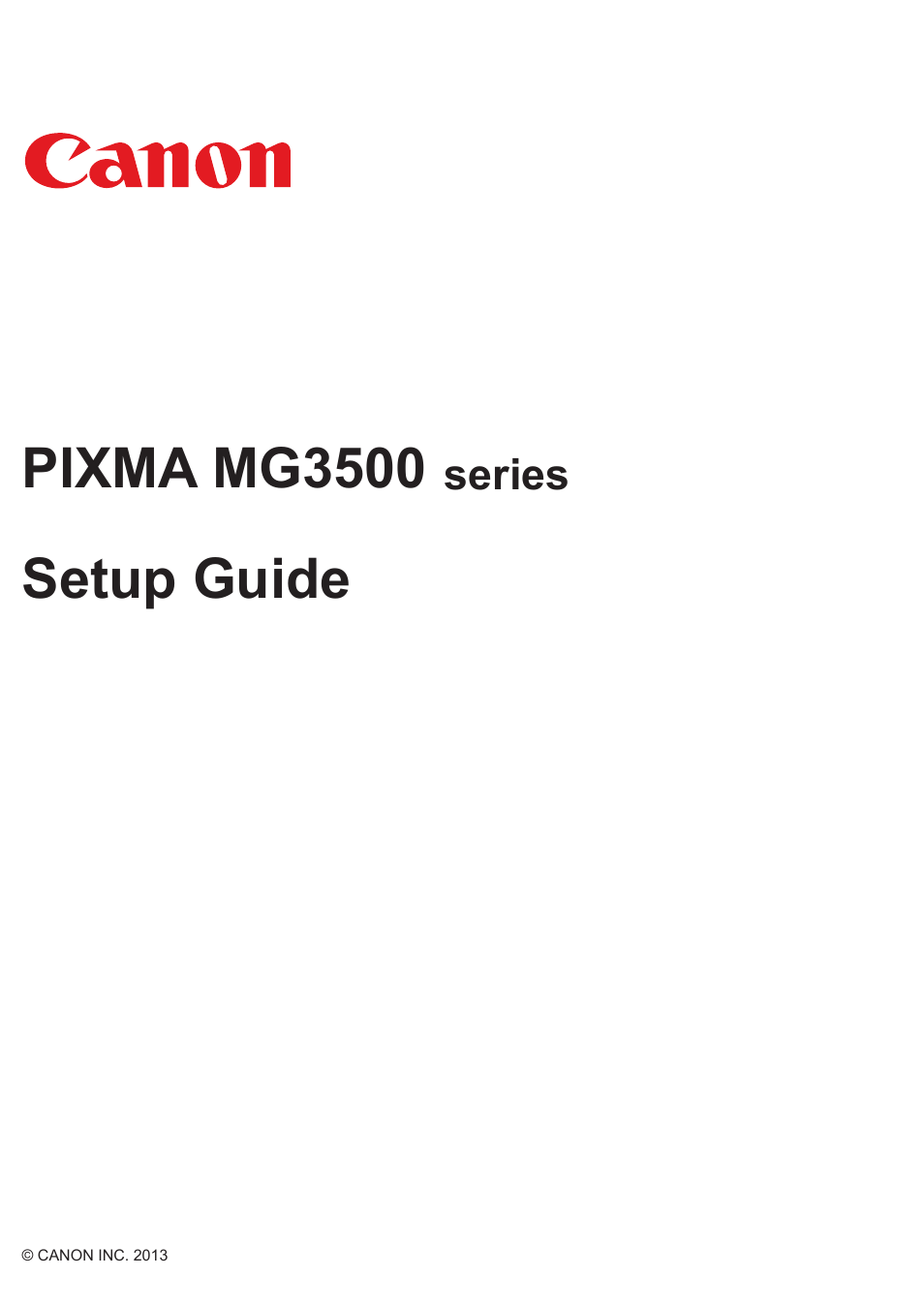 Canon PIXMA MG3550 User Manual | 5 pages