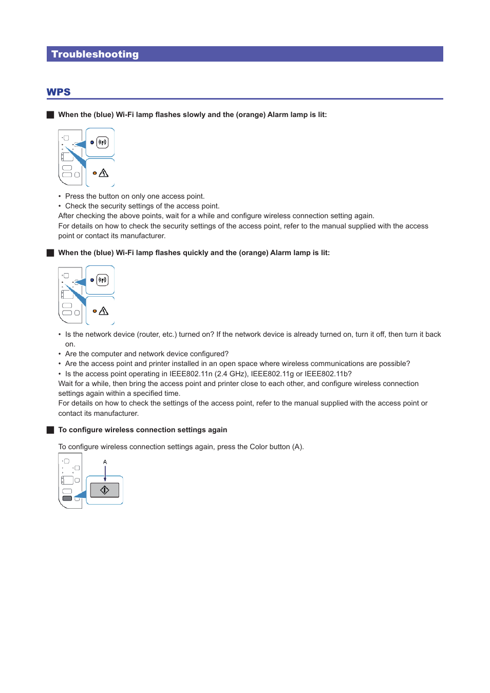 Troubleshooting wps | Canon PIXMA MG3550 User Manual | Page 5 / 5