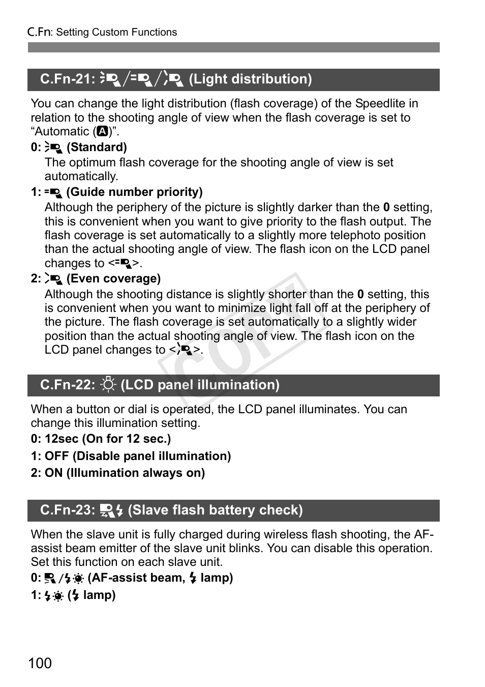 Cop y | Canon Speedlite 600EX-RT User Manual | Page 102 / 372