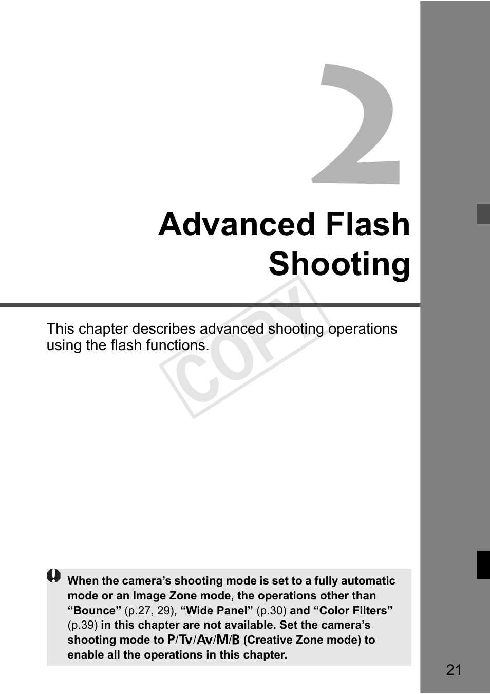 Cop y | Canon Speedlite 600EX-RT User Manual | Page 23 / 372