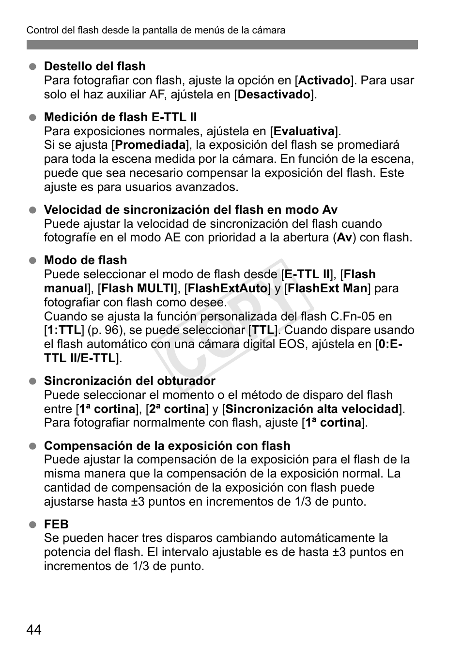 Cop y | Canon Speedlite 600EX-RT User Manual | Page 290 / 372