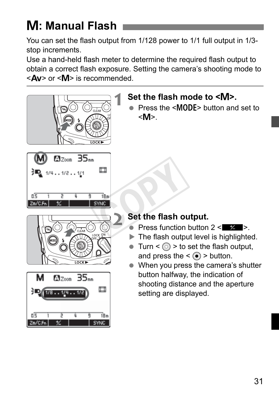 Cop y | Canon Speedlite 600EX-RT User Manual | Page 33 / 372