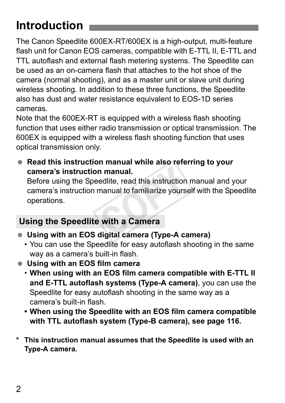 Cop y | Canon Speedlite 600EX-RT User Manual | Page 4 / 372