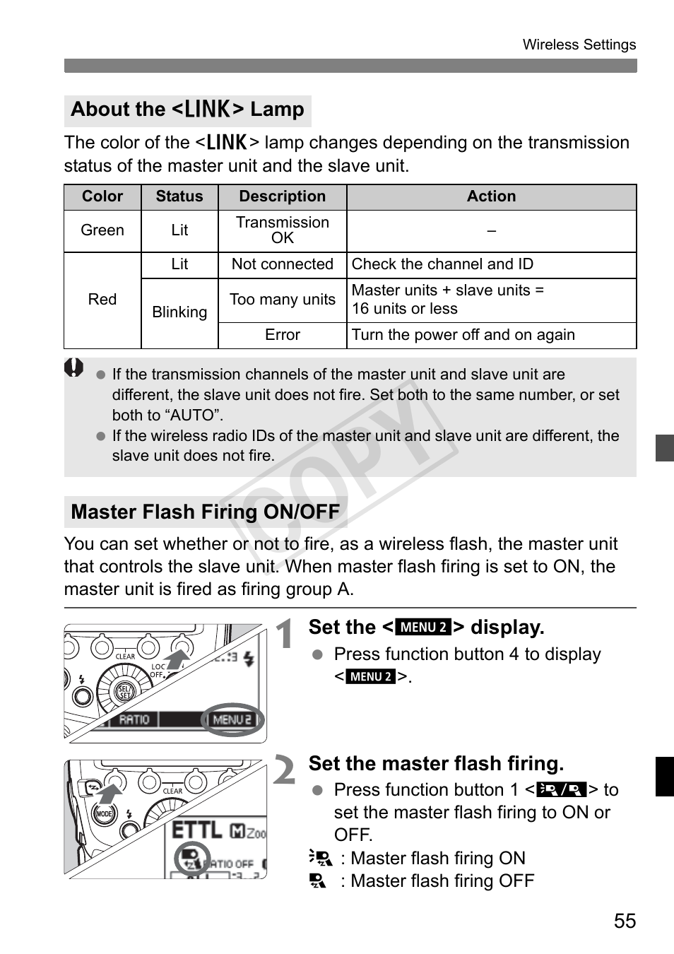 Cop y | Canon Speedlite 600EX-RT User Manual | Page 57 / 372