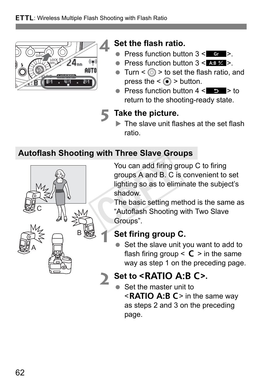 Cop y | Canon Speedlite 600EX-RT User Manual | Page 64 / 372