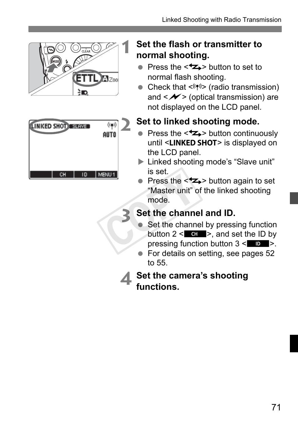 Cop y | Canon Speedlite 600EX-RT User Manual | Page 73 / 372