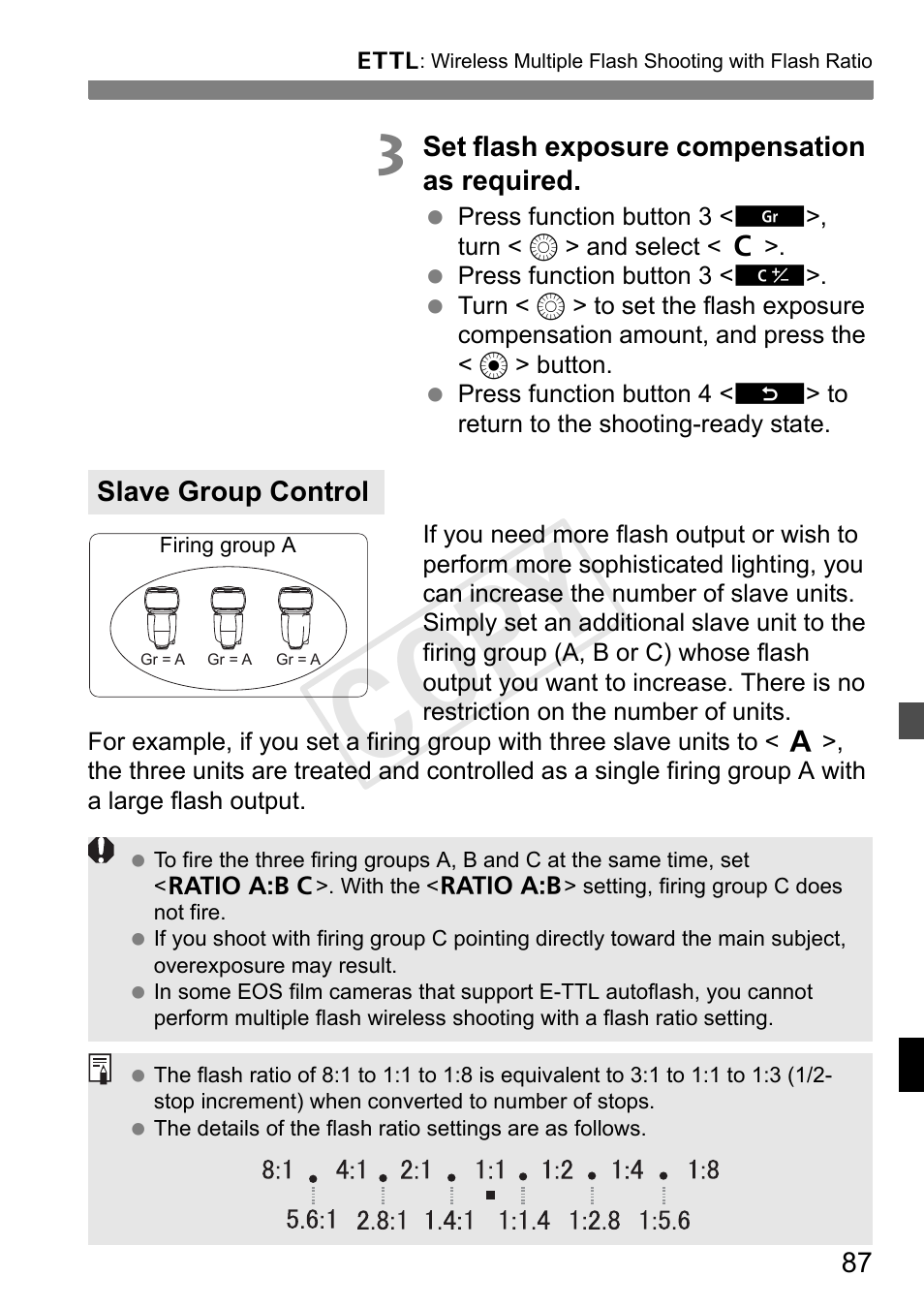 Cop y | Canon Speedlite 600EX-RT User Manual | Page 89 / 372