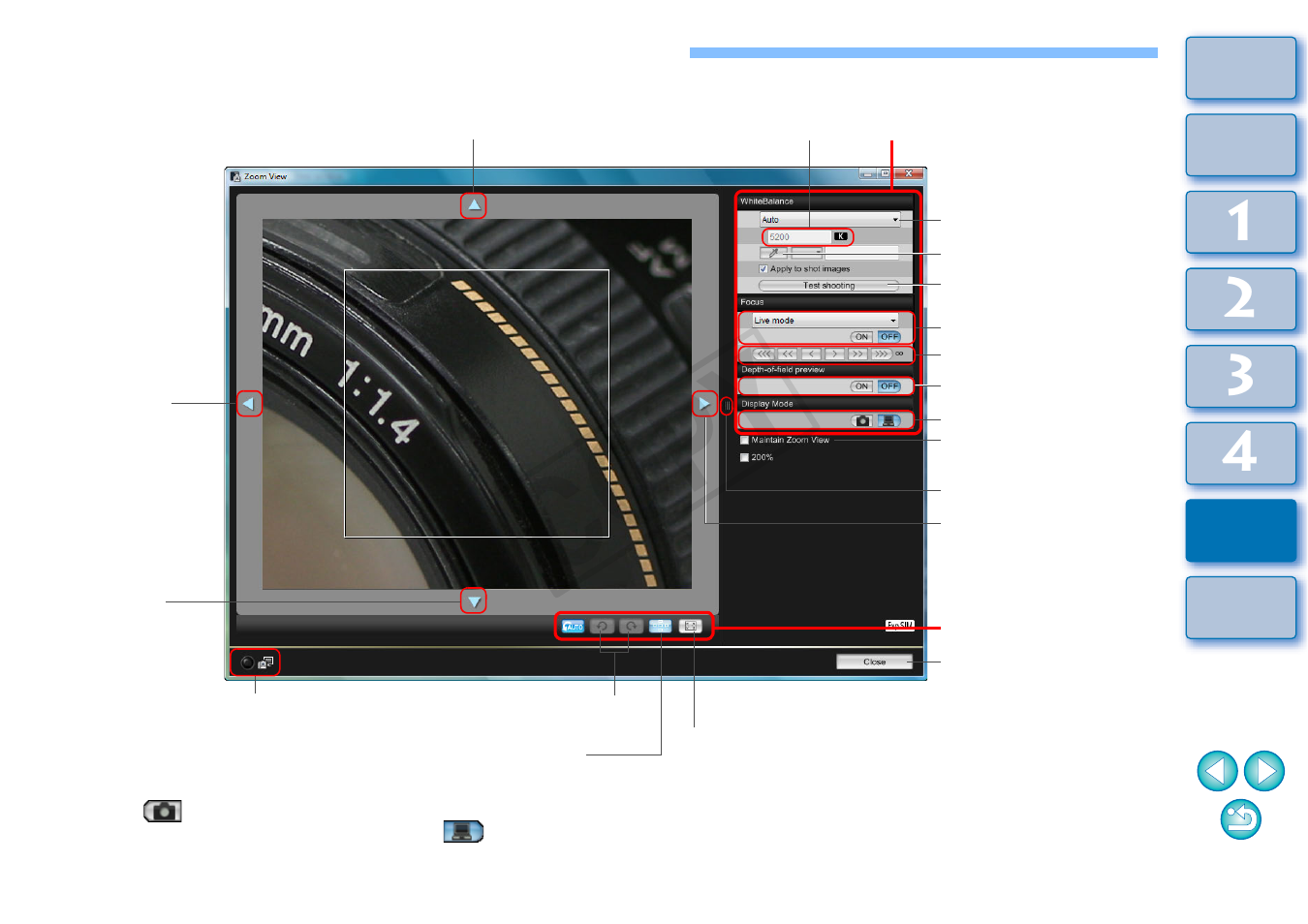 List of zoom view window functions, P.107, Cop y | Canon EOS 1200D User Manual | Page 108 / 111