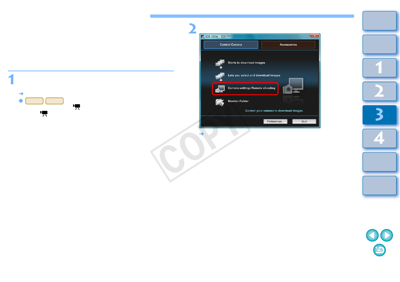 Remote live view shooting, P.33, P.33, p.59) | Cop y | Canon EOS 1200D User Manual | Page 34 / 111