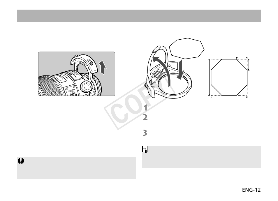 Cop y, Drop-in filters | Canon EF 200mm f2L IS USM User Manual | Page 13 / 17