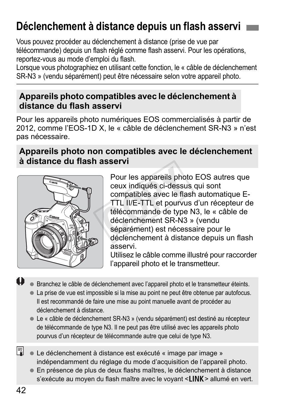 Cop y, Déclenchement à distance depuis un flash asservi | Canon Speedlite Transmitter ST-E3-RT User Manual | Page 116 / 220