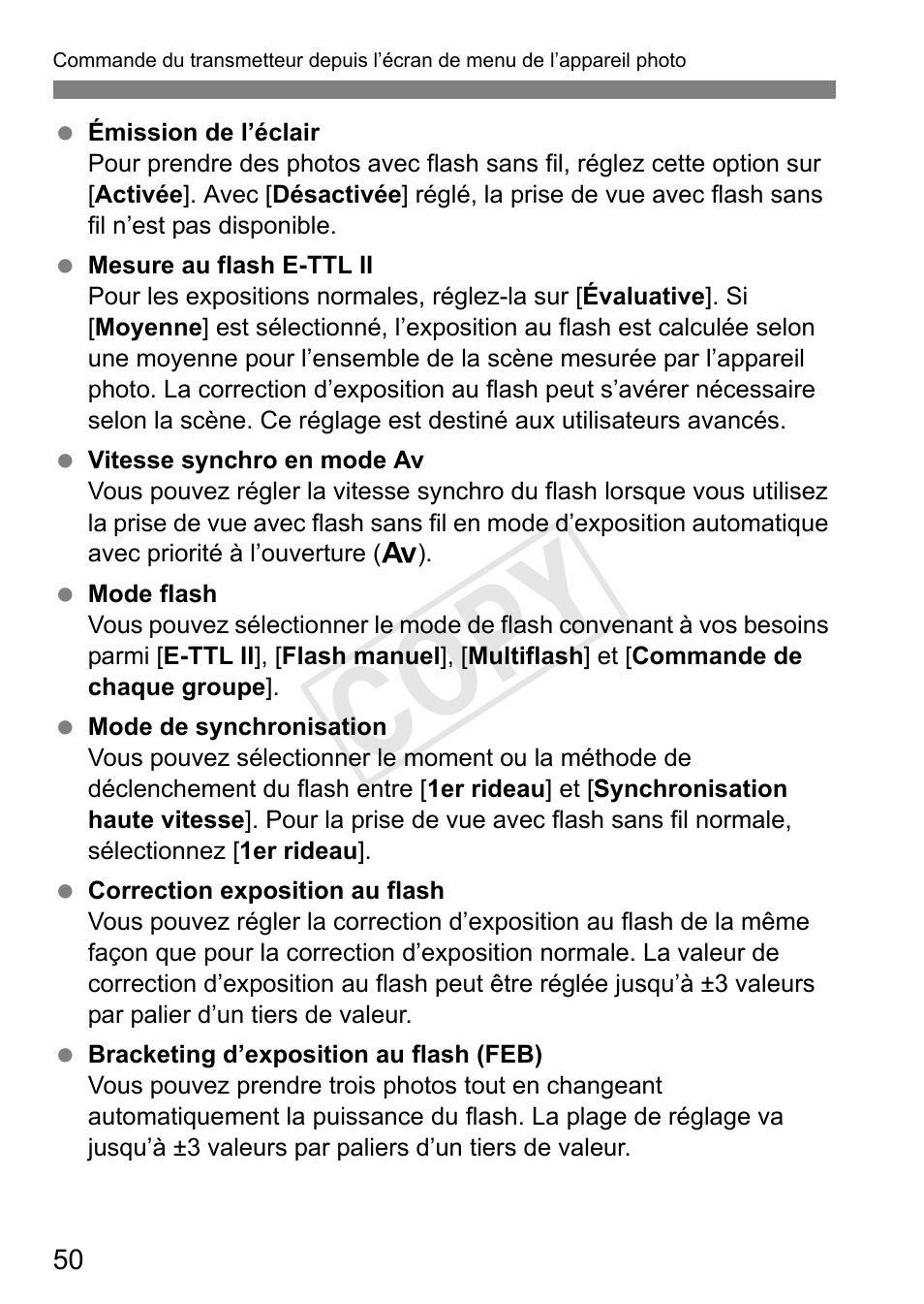 Cop y | Canon Speedlite Transmitter ST-E3-RT User Manual | Page 124 / 220