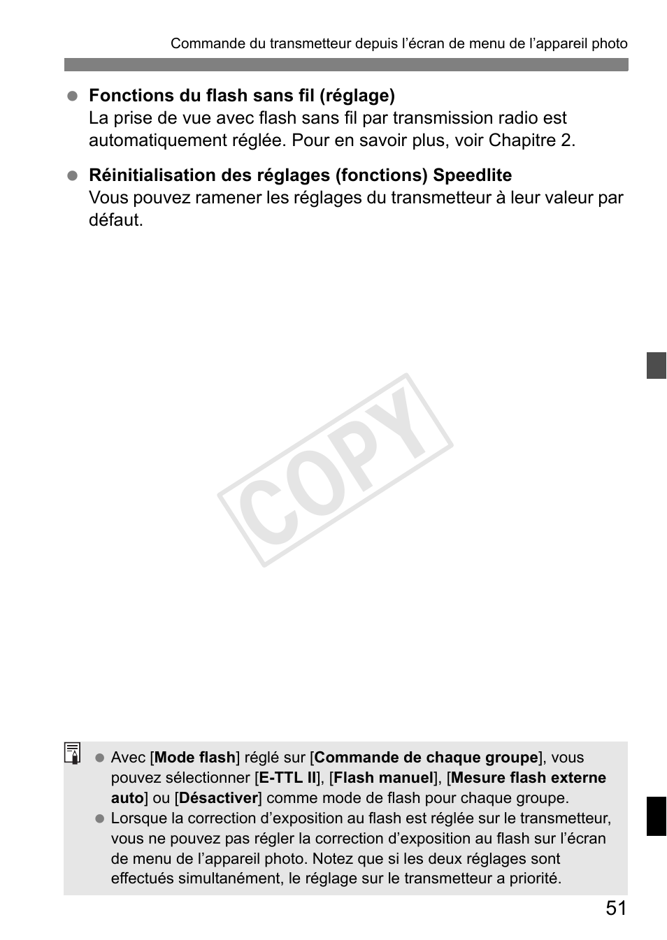 Cop y | Canon Speedlite Transmitter ST-E3-RT User Manual | Page 125 / 220