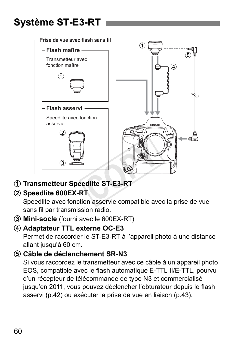 Cop y, Système st-e3-rt | Canon Speedlite Transmitter ST-E3-RT User Manual | Page 134 / 220