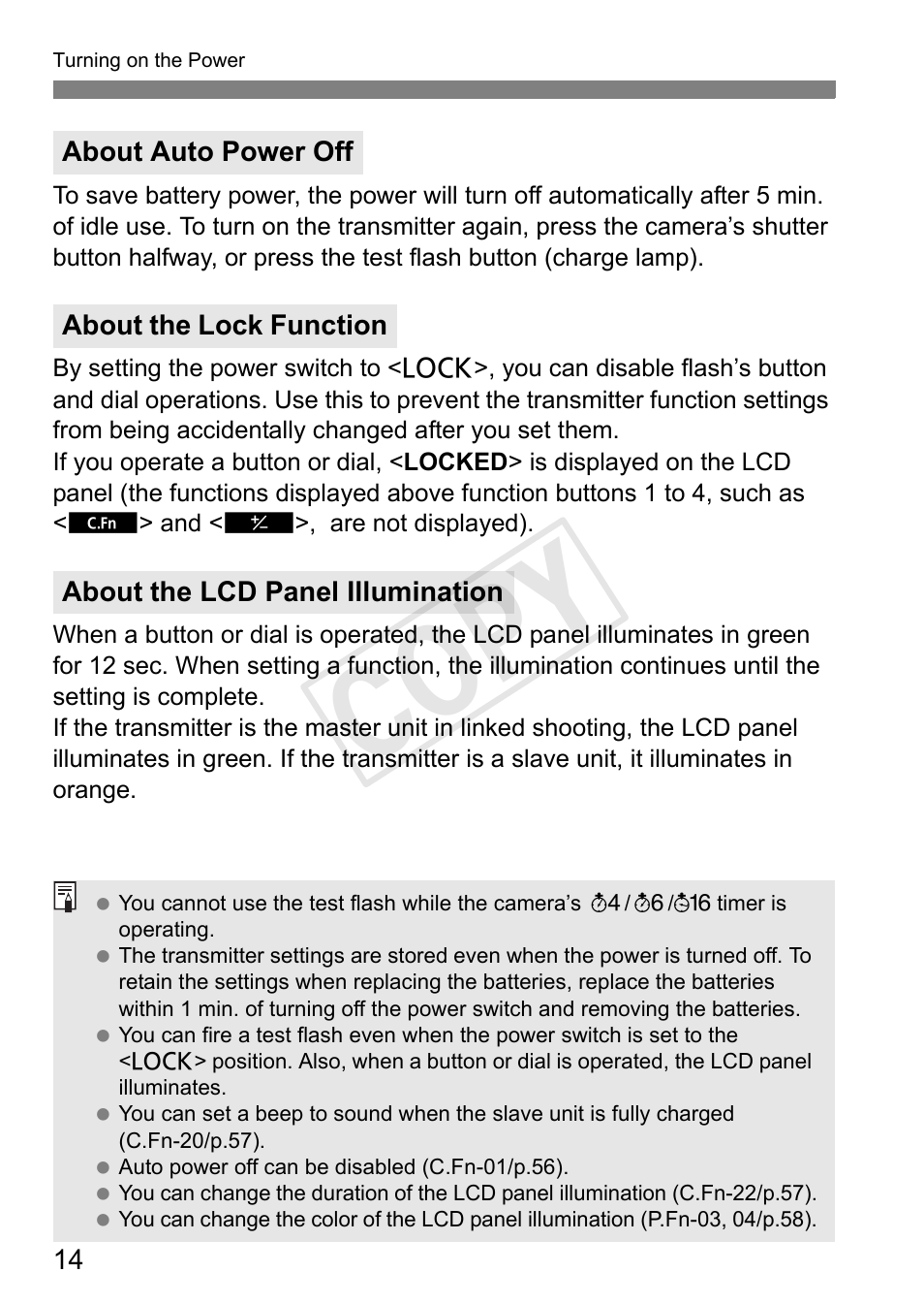 Cop y | Canon Speedlite Transmitter ST-E3-RT User Manual | Page 16 / 220