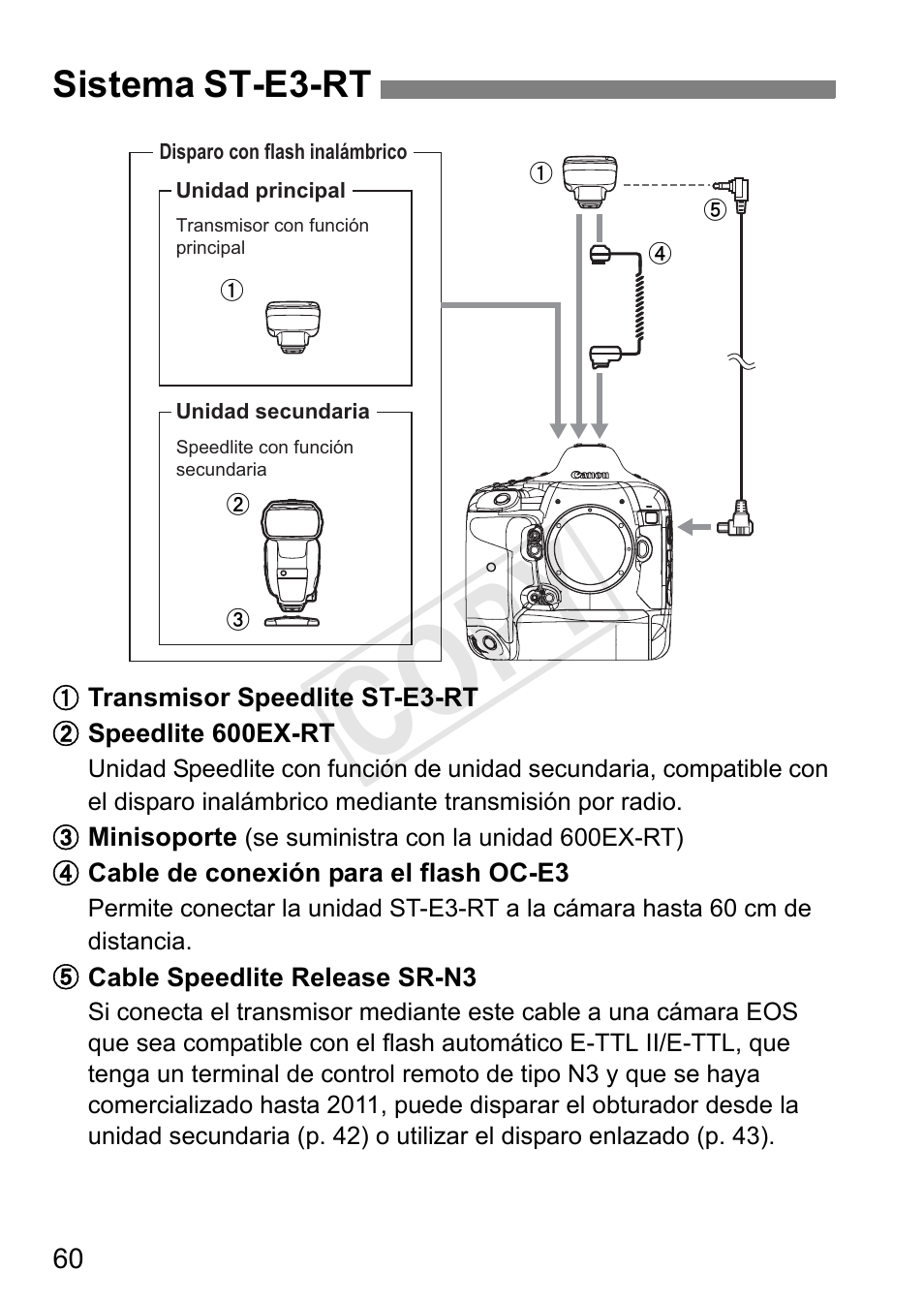 Cop y, Sistema st-e3-rt | Canon Speedlite Transmitter ST-E3-RT User Manual | Page 206 / 220