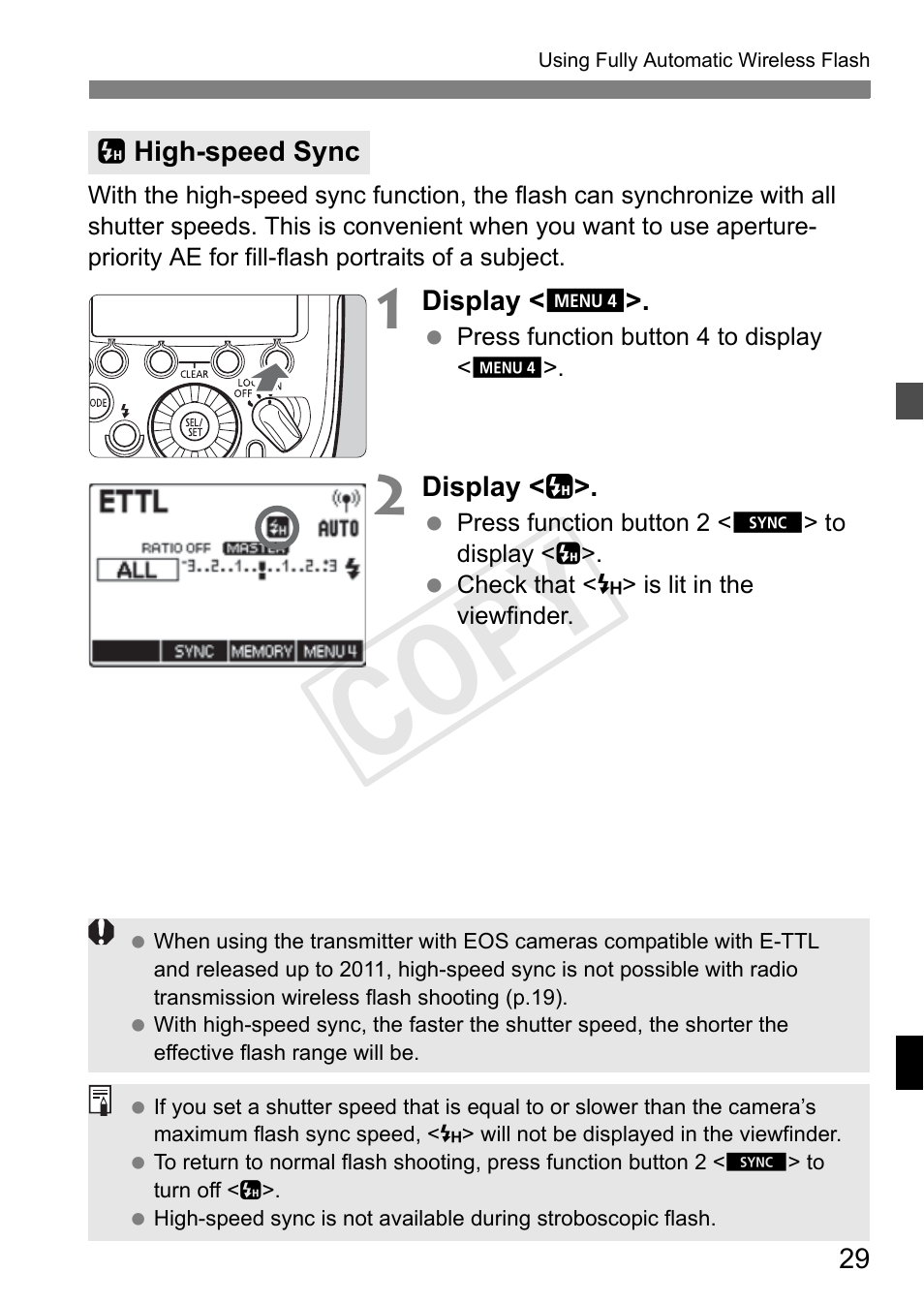 Cop y | Canon Speedlite Transmitter ST-E3-RT User Manual | Page 31 / 220