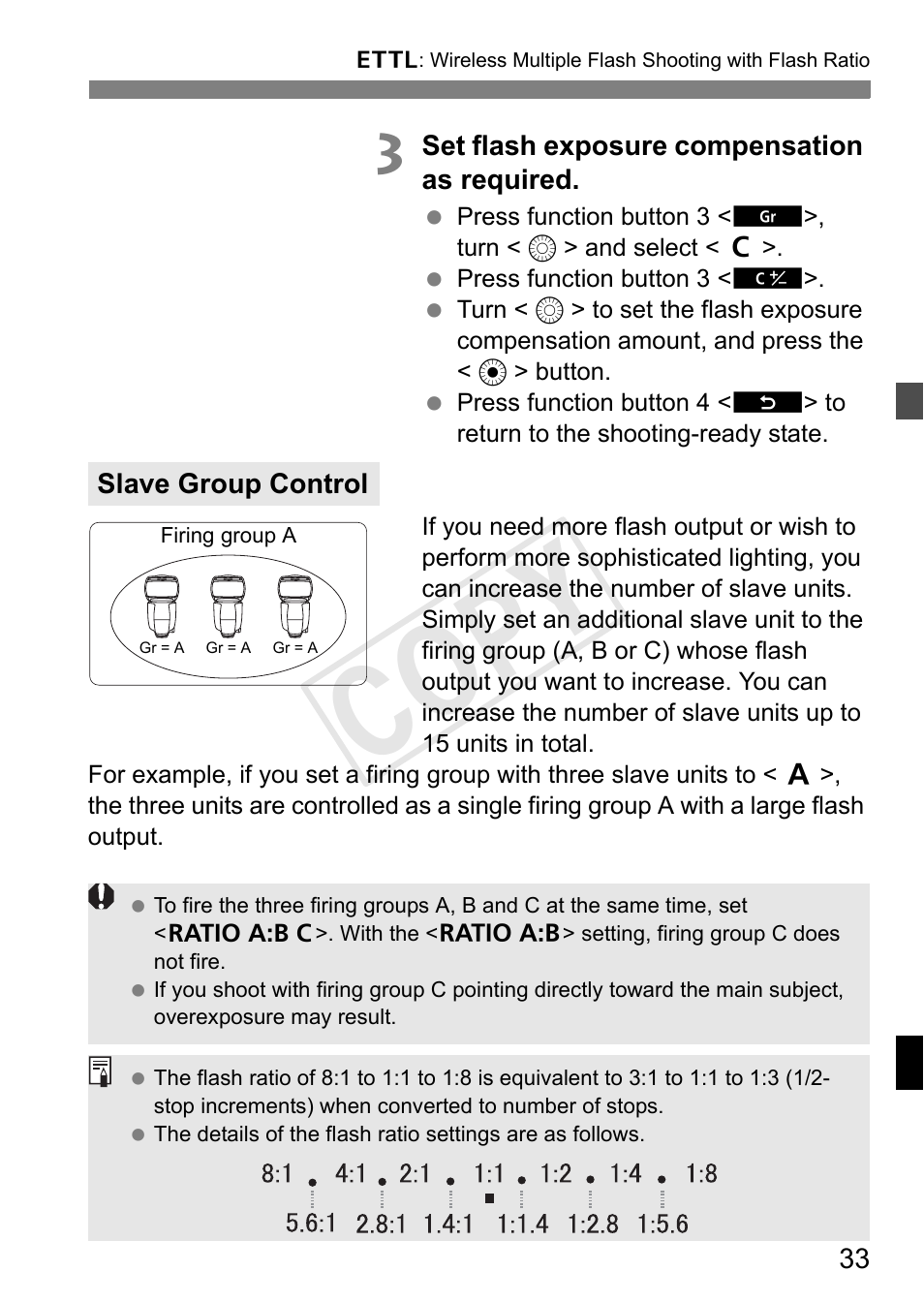 Cop y | Canon Speedlite Transmitter ST-E3-RT User Manual | Page 35 / 220