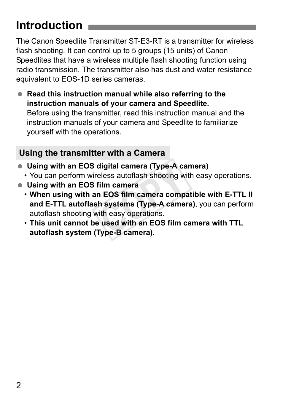 Cop y | Canon Speedlite Transmitter ST-E3-RT User Manual | Page 4 / 220